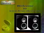 Home Theater Loudspeakers - slide 1