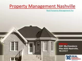 Effective Property Management in Nashville for current Situation