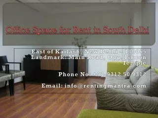 Commercial Office Space for Rent / Lease/ Buy or Sale in Sou