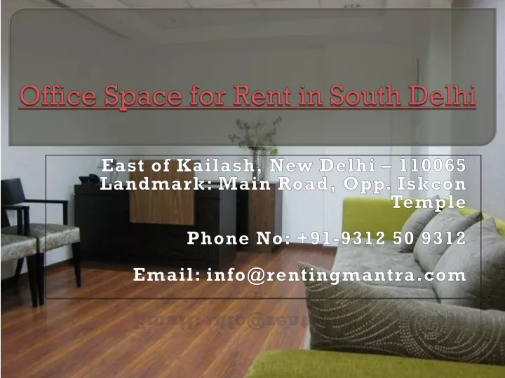 o ffice s pace for rent in south d elhi