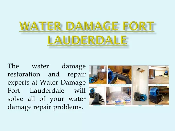 water damage fort lauderdale