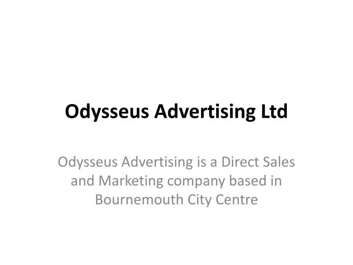 odysseus advertising ltd