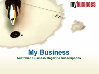 My Business - Australian Business Magazine Subscriptions