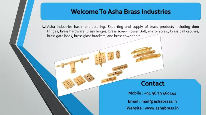 welcome to asha brass industries