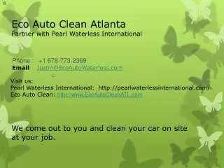 Eco Auto Clean Atlanta