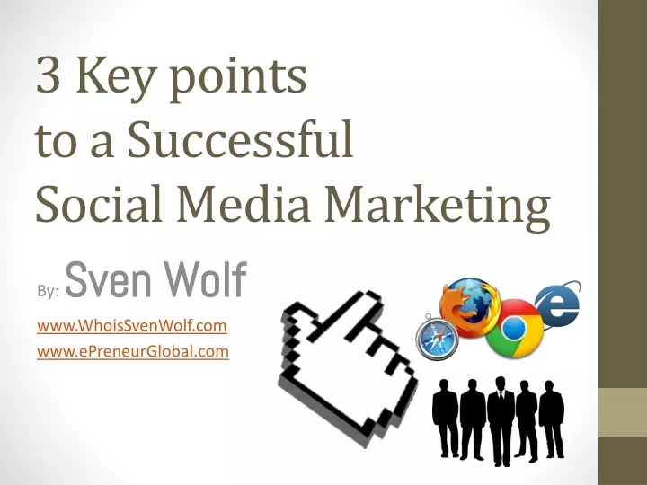 3 key points to a successful social media marketing