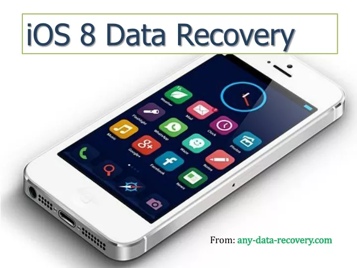 ios 8 data recovery
