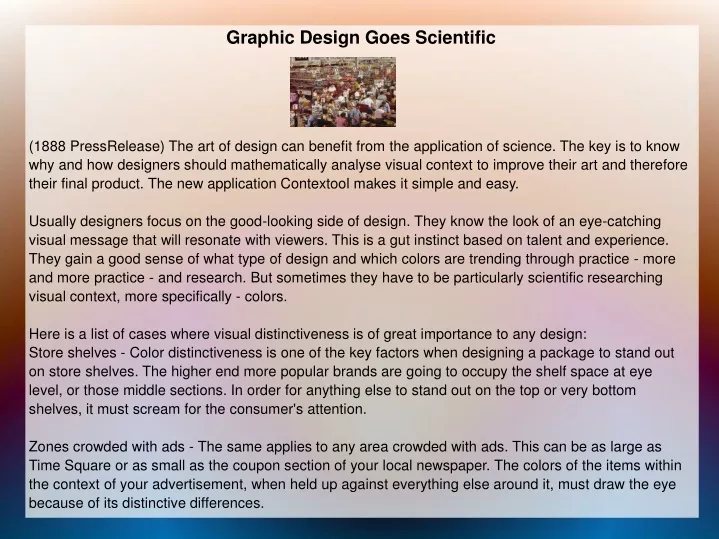 graphic design goes scientific