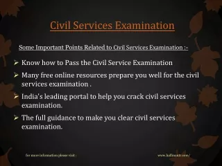 Get online Books for civil services examination
