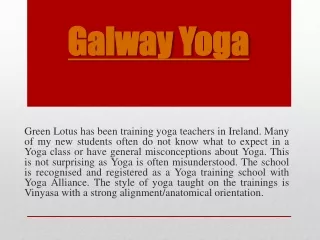 Galway Yoga