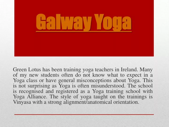galway yoga