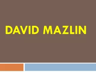 David Mazlin