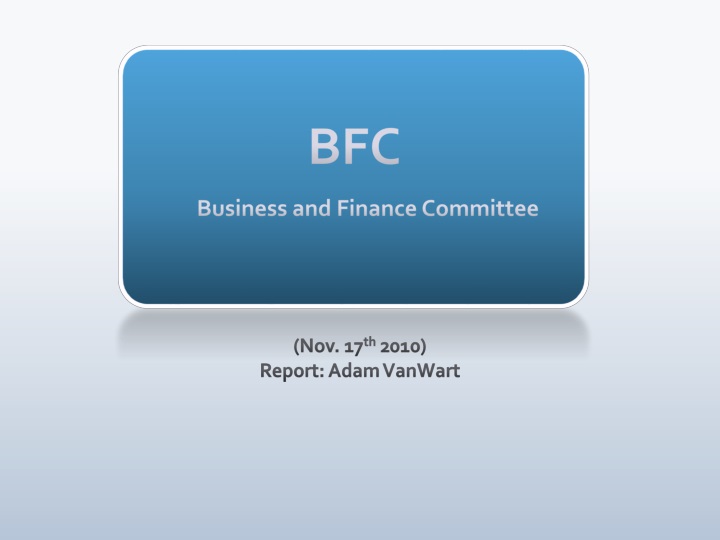 bfc business and finance committee