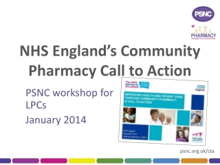 NHS England’s Community Pharmacy Call to Action