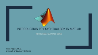Introduction to PsychToolbox in MATLAB