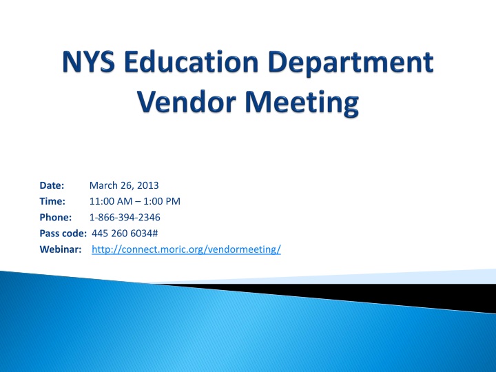 nys education department vendor meeting