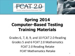 Spring 2014 Computer-Based Testing Training Materials - slide 1