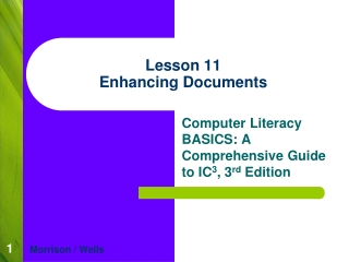 Lesson 11 Enhancing Documents