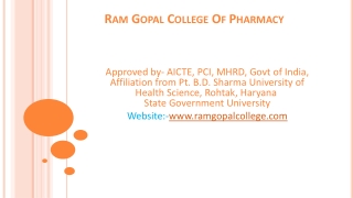 Best M. Pharma College in Delhi, India