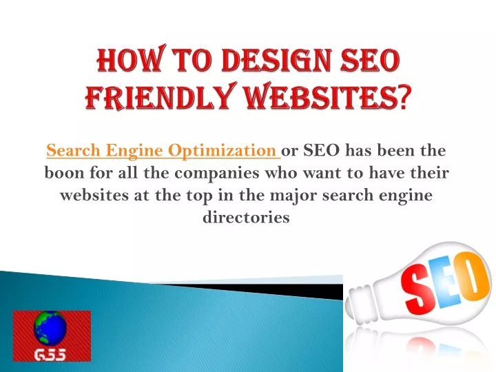 how to design seo friendly websites
