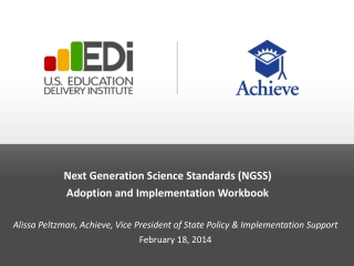 Next Generation Science Standards (NGSS) Adoption and Implementation Workbook