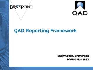 QAD Reporting Framework