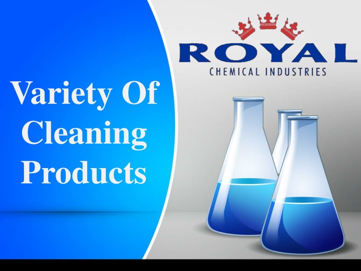 variety of cleaning products
