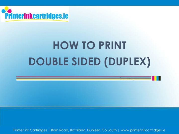 how to print double sided duplex