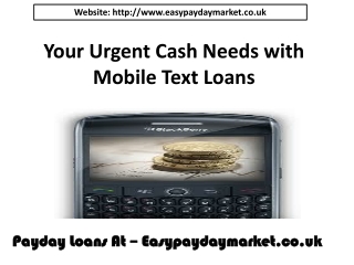 text loans via mobile