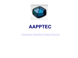 Aapptec- Custom Peptide Products Services