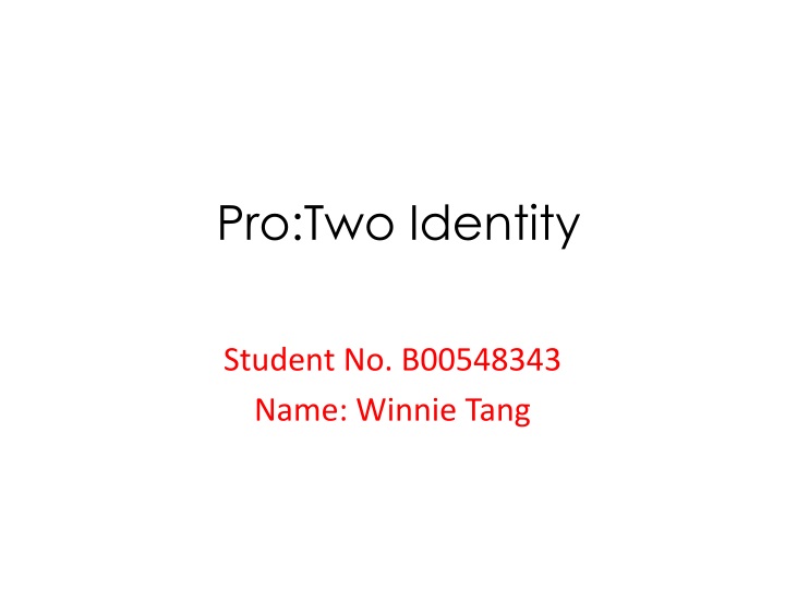 pro two identity