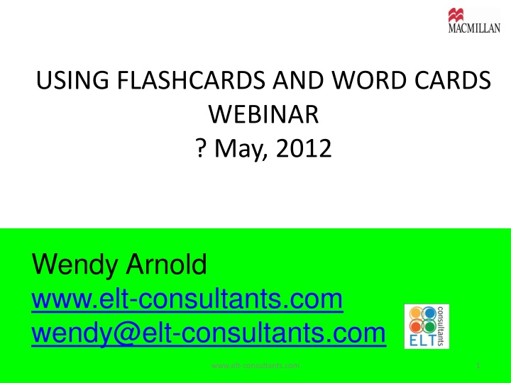 using flashcards and word cards webinar may 2012