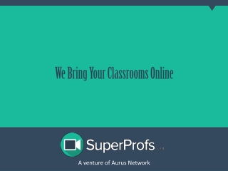 SuperProfs - We Bring Your Classrooms Online