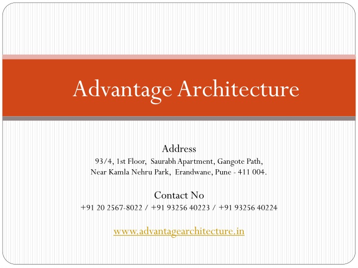advantage architecture