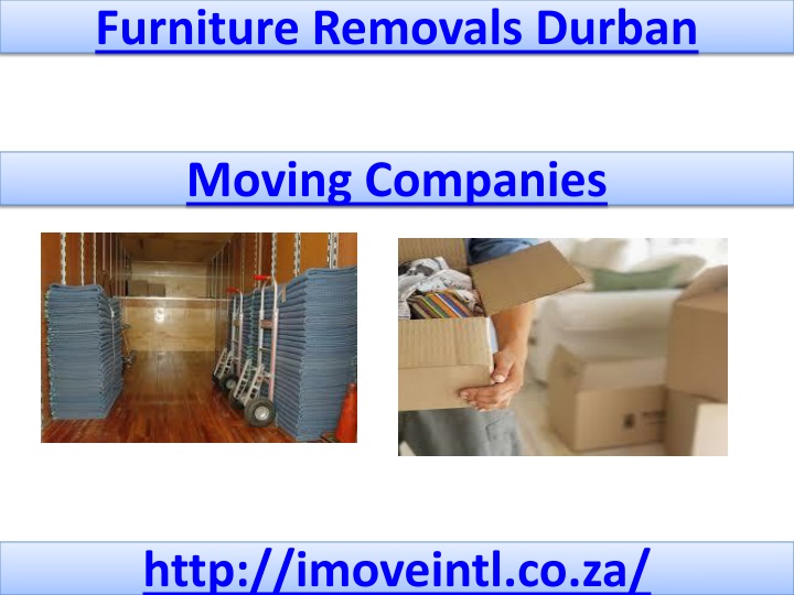 furniture removals durban