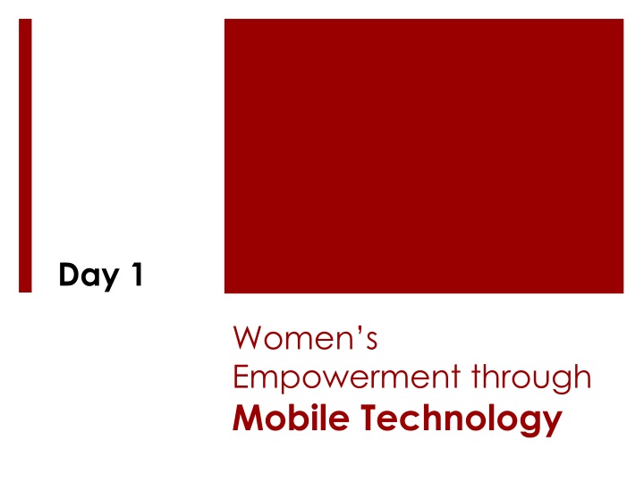 women s empowerment through mobile technology