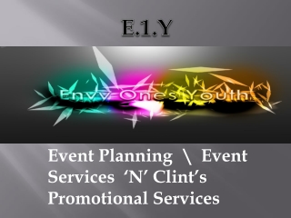 Event Planning \ Event Services ‘N’ Clint’s Promotional Services