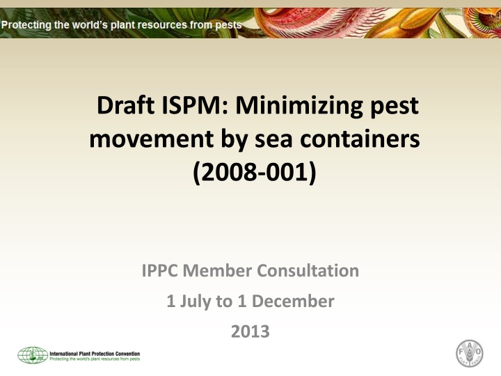 draft ispm minimizing pest movement by sea containers 2008 001