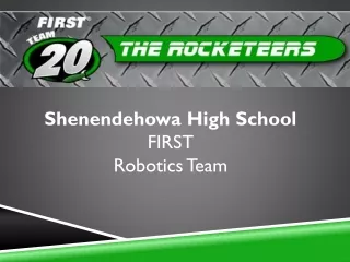 Shenendehowa High School FIRST Robotics Team