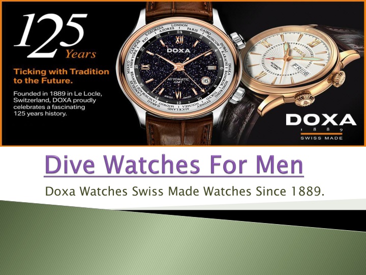 dive watches for men