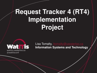 Request Tracker 4 (RT4) Implementation Project