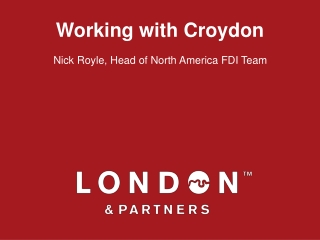 Working with Croydon