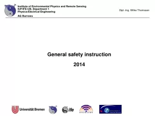 General safety instruction 2014