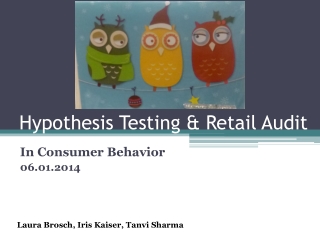 Hypothesis Testing &amp; Retail Audit