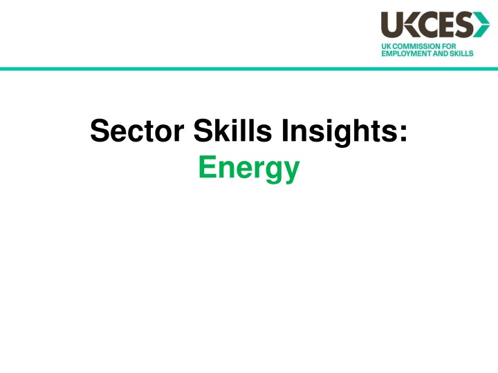 sector skills insights energy