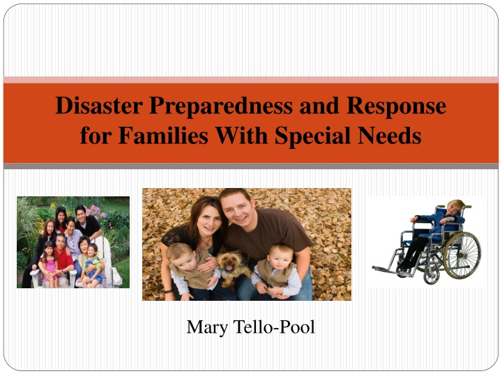 disaster preparedness and response for families with special needs