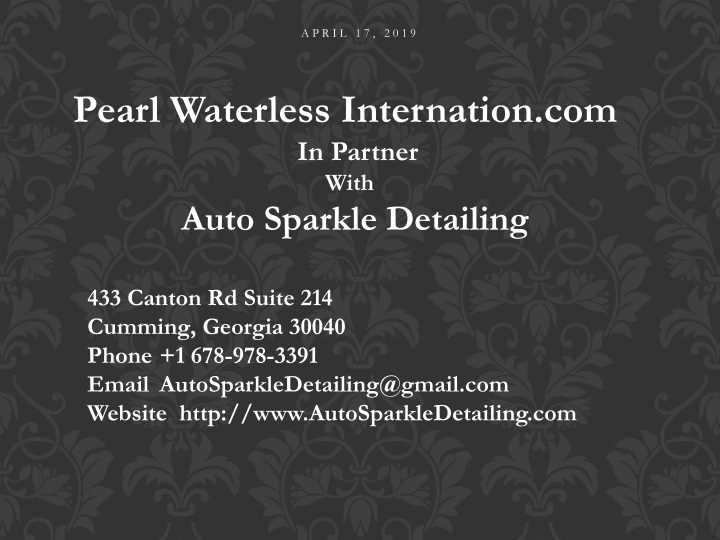 pearl waterless internation com in partner with
