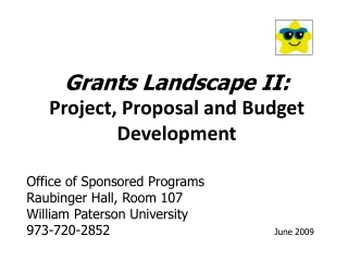 Grants Landscape II: Project, Proposal and Budget Development