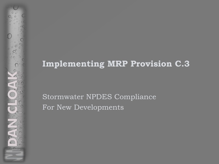 implementing mrp provision c 3
