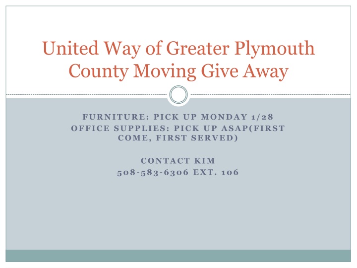 united way of greater plymouth county moving give away